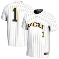 VCU Rams Softball Jersey, White Fashion Lightweight Sportswear Jersey Shirt, Lightweight Breathable Athletic Jersey, Casual Gift for Men