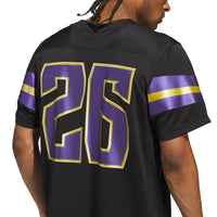Washington Huskies Football Jersey, Black Sportswear Jersey Shirt, Lightweight Breathable Athletic Jersey, Casual Gift for Men, Style 203634201