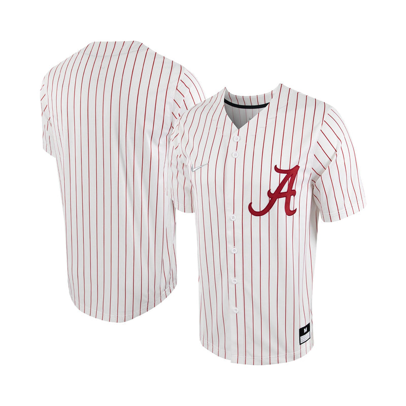 Alabama Crimson Tide Pinstripe Baseball Jersey, Replica Sportswear Jersey Shirt, Lightweight Breathable Athletic Jersey, Casual Gift for Men