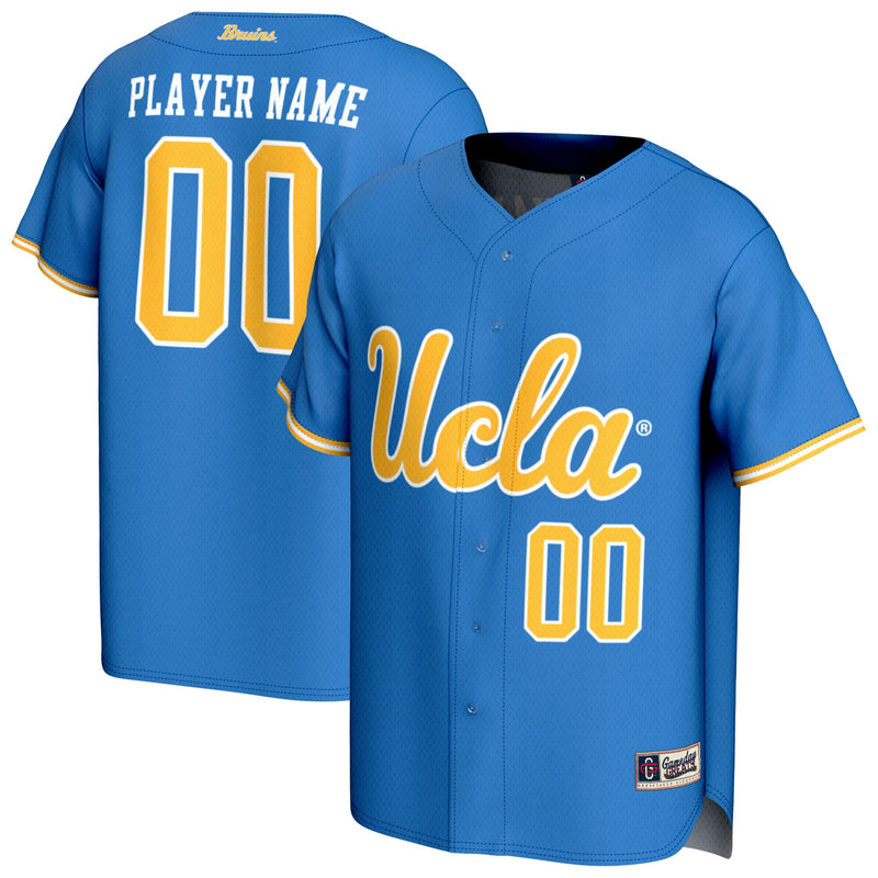 UCLA Bruins Baseball Jersey, Blue Fashion Sportswear Jersey Shirt, Lightweight Breathable Athletic Jersey, Casual Gift for Men, Style 204077141