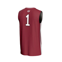 UMass Minutemen Basketball Jersey, Maroon Fashion Lightweight Sportswear Jersey Shirt, Sleeveless Athletic Tank Jersey, Casual Gift for Men