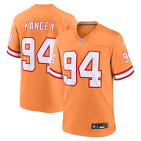 Calijah Kancey Tampa Bay Buccaneers Football Jersey, Orange Sportswear Jersey Shirt, Lightweight Breathable Athletic Jersey, Casual Gift for Men
