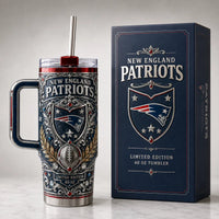 NE - Crest, Scrollwork and Stadium Blue Detail