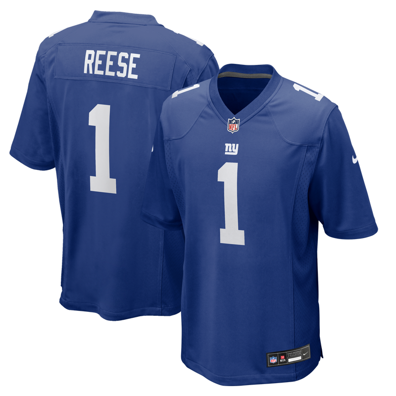 Arvell Reese New York Giants Football Jersey, Royal Game Sportswear Jersey Shirt, Lightweight Breathable Athletic Jersey, Casual Gift for Men
