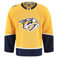 Nashville Predators Hockey Jersey, Yellow Authentic Home Sportswear Jersey Shirt, Long Sleeve Hockey Sweater Jersey, Casual Gift for Men