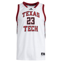 Texas Tech Red Raiders Basketball Jersey, White Replica Swingman Sportswear Jersey Shirt, Sleeveless Athletic Tank Jersey, Casual Gift for Men