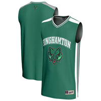 Binghamton Bearcats Basketball Jersey, Green Sportswear Jersey Shirt, Sleeveless Athletic Tank Jersey, Casual Gift for Men