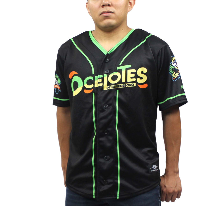 Greensboro Grasshoppers Black Copa Replica Baseball Jersey, Sportswear Jersey Shirt, Lightweight Breathable Athletic Jersey, Casual Gift for Men