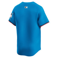 Miami Marlins Baseball Jersey, Blue Limited Sportswear Jersey Shirt, Lightweight Breathable Athletic Jersey, Casual Gift for Men