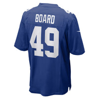 Chris Board New York Giants Football Jersey, Royal Game Sportswear Jersey Shirt, Lightweight Breathable Athletic Jersey, Casual Gift for Men
