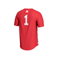 Nebraska Huskers Soccer Jersey, Scarlet Fashion Lightweight Sportswear Jersey Shirt, Lightweight Breathable Athletic Jersey, Casual Gift for Men