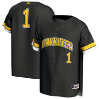 Iowa Hawkeyes Baseball Jersey, Black Fashion Lightweight Sportswear Jersey Shirt, Lightweight Breathable Athletic Jersey, Casual Gift for Men