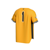 VCU Rams Baseball Jersey, Gold Fashion Lightweight Sportswear Jersey Shirt, Lightweight Breathable Athletic Jersey, Casual Gift for Men