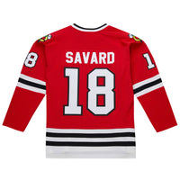 Denis Savard Chicago Blackhawks Hockey Jersey, Scarlet Sportswear Jersey Shirt, Long Sleeve Hockey Sweater Jersey, Casual Gift for Men