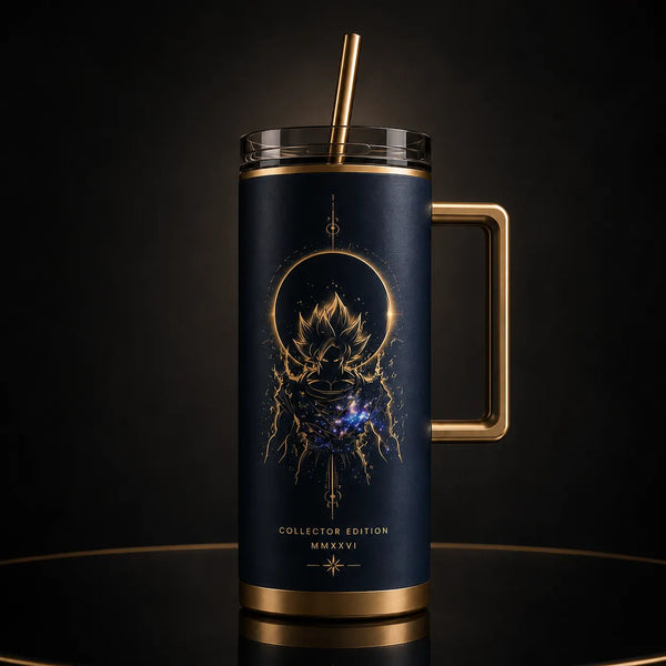 Eclipse Line - Goku in Gold Ink and Nebula Blue - main