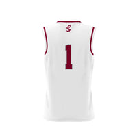 Santa Clara Broncos Basketball Jersey, White Fashion Lightweight Sportswear Jersey Shirt, Sleeveless Athletic Tank Jersey, Casual Gift for Men