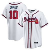 Chipper Jones Atlanta Braves Baseball Jersey, White Replica Sportswear Jersey Shirt, Lightweight Breathable Athletic Jersey, Casual Gift for Men