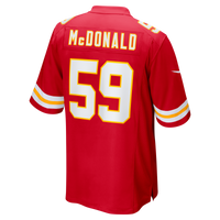 Cooper McDonald Kansas City Chiefs Football Jersey, Red Sportswear Jersey Shirt, Lightweight Breathable Athletic Jersey, Casual Gift for Men