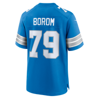 Larry Borom Detroit Lions Football Jersey, Blue Game Sportswear Jersey Shirt, Lightweight Breathable Athletic Jersey, Casual Gift for Men