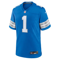 Number Groom Detroit Lions Football Jersey, Blue Game Sportswear Jersey Shirt, Lightweight Breathable Athletic Jersey, Casual Gift for Men