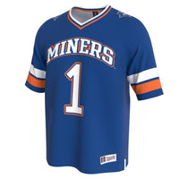 UTEP Miners Football Jersey, Navy Fashion Lightweight Sportswear Jersey Shirt, Lightweight Breathable Athletic Jersey, Casual Gift for Men