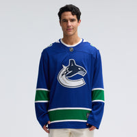 Vancouver Canucks Hockey Jersey, Blue Breakaway Sportswear Jersey Shirt, Long Sleeve Hockey Sweater Jersey, Casual Gift for Men, Style 3710400