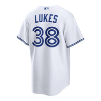 Nathan Lukes Toronto Blue Jays Baseball Jersey, White Sportswear Jersey Shirt, Lightweight Breathable Athletic Jersey, Casual Gift for Men