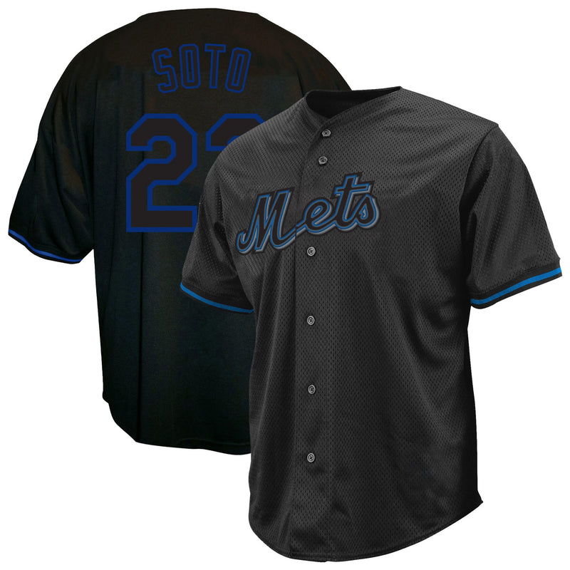 Juan Soto New York Mets Baseball Jersey, Black Fashion Sportswear Jersey Shirt, Lightweight Breathable Athletic Jersey, Casual Gift for Men