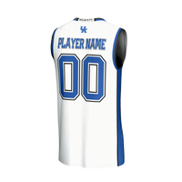 Kentucky Wildcats Basketball Jersey, White Fashion Lightweight Sportswear Jersey Shirt, Sleeveless Athletic Tank Jersey, Casual Gift for Men