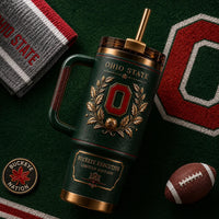 OSU Heritage Crest - Forest Green and Gold Laurel Composition