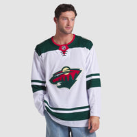 Minnesota Wild Hockey Jersey, White Premium Sportswear Jersey Shirt, Long Sleeve Hockey Sweater Jersey, Casual Gift for Men, Style 202015696
