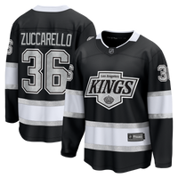 Mats Zuccarello Los Angeles Kings Hockey Jersey, Black Breakaway Sportswear Jersey Shirt, Long Sleeve Hockey Sweater Jersey, Casual Gift for Men