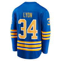 Alex Lyon Buffalo Sabres Hockey Jersey, Royal Breakaway Home Sportswear Jersey Shirt, Long Sleeve Hockey Sweater Jersey, Casual Gift for Men