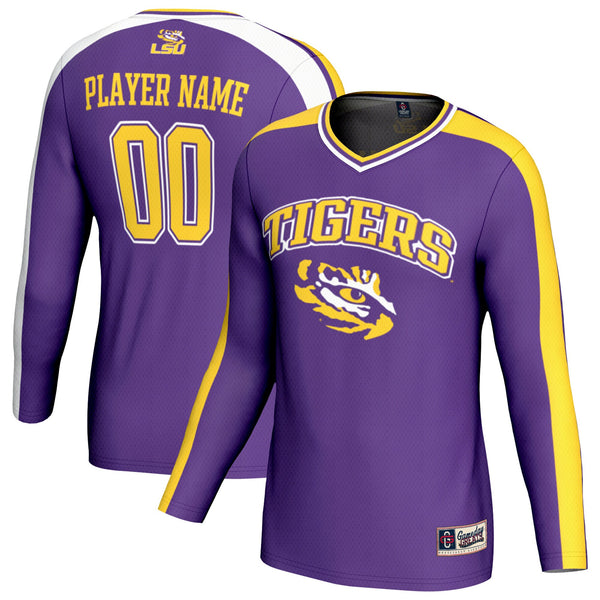 LSU Tigers NIL Pick-A-Player Lightweight Collegiate Volleyball Fashion Jersey - Purple