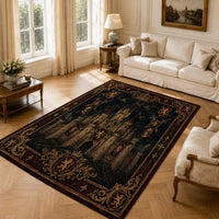The Keep at Midnight - Heraldic Castle Floor Composition