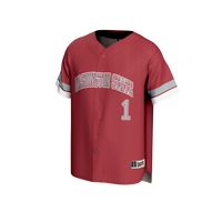 Washington State Cougars Baseball Jersey, Crimson Fashion Sportswear Jersey Shirt, Lightweight Breathable Athletic Jersey, Casual Gift for Men