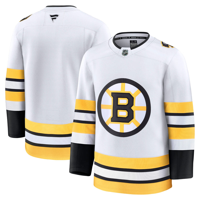 Boston Bruins Hockey Jersey, White Premium Away Sportswear Jersey Shirt, Long Sleeve Hockey Sweater Jersey, Casual Gift for Men, Style 203133886
