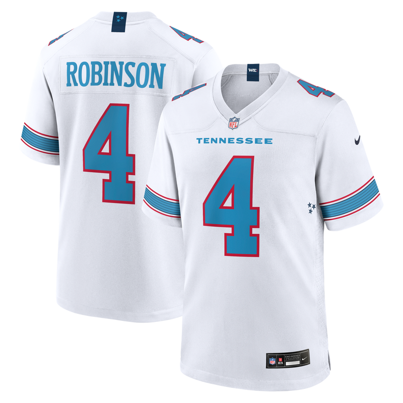 Wan'Dale Robinson Tennessee Titans Football Jersey, White Sportswear Jersey Shirt, Lightweight Breathable Athletic Jersey, Casual Gift for Men
