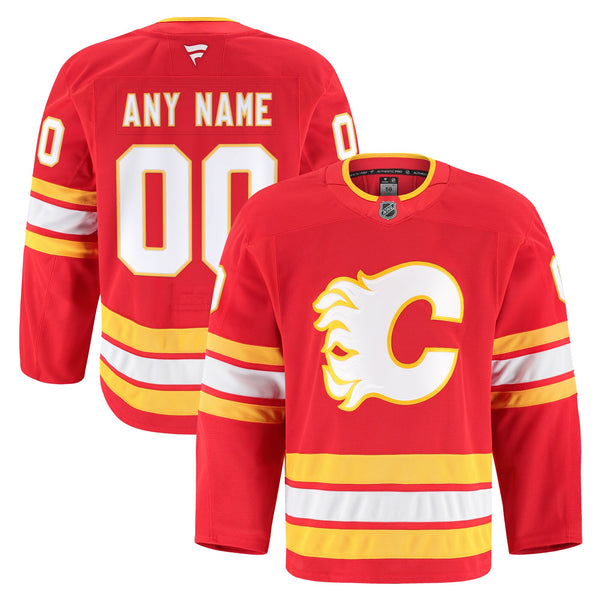 Calgary Flames Red Home Authentic Pro Custom Jersey