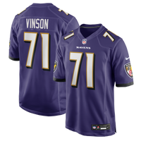 Carson Vinson Baltimore Ravens Football Jersey, Purple Game Sportswear Jersey Shirt, Lightweight Breathable Athletic Jersey, Casual Gift for Men