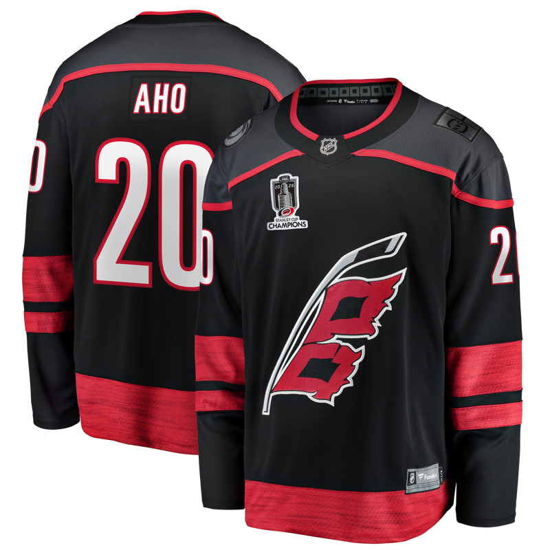 Sebastian Aho Carolina Hurricanes Hockey Jersey, Sportswear Jersey Shirt, Long Sleeve Hockey Jersey, Casual Gift for Men, Style 204436545