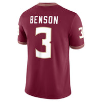 Trey Benson Garnet Florida Football Jersey, Game Sportswear Jersey Shirt, Lightweight Breathable Athletic Jersey, Casual Gift for Men