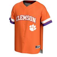 Clemson Tigers Baseball Jersey, Orange Sportswear Jersey Shirt, Lightweight Breathable Athletic Jersey, Casual Gift for Men