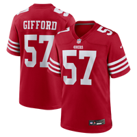Luke Gifford San Francisco 49ers Football Jersey, Scarlet Sportswear Jersey Shirt, Lightweight Breathable Athletic Jersey, Casual Gift for Men