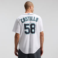 Luis Castillo Seattle Mariners Baseball Jersey, White Sportswear Jersey Shirt, Lightweight Breathable Athletic Jersey, Casual Gift for Men