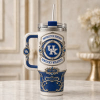 UK Crest Study - Ivory, Royal Blue and Ornamental Calm