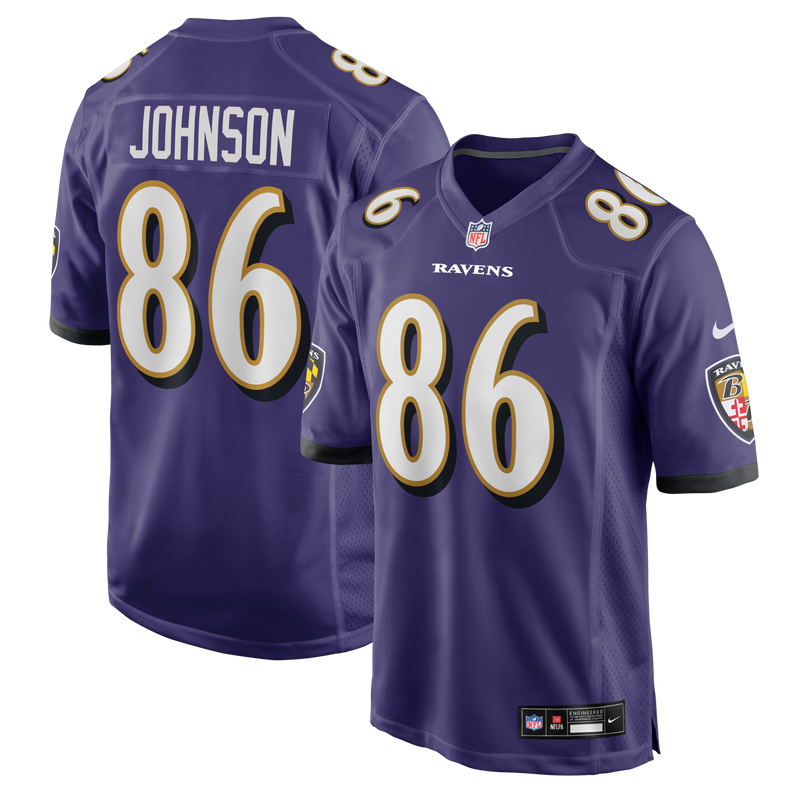 Cornelius Johnson Baltimore Ravens Football Jersey, Purple Sportswear Jersey Shirt, Lightweight Breathable Athletic Jersey, Casual Gift for Men