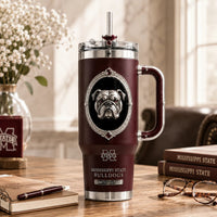 MSST Heritage - Bulldog Medallion Tumbler in Deep Maroon