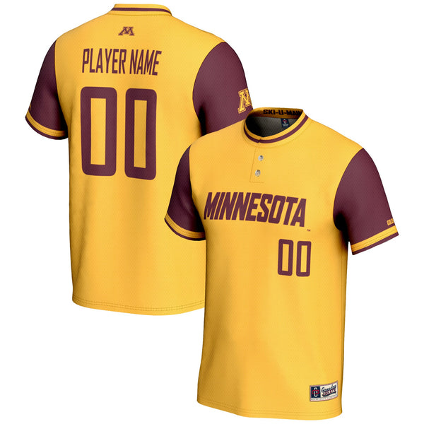Minnesota Golden Gophers NIL Pick-A-Player Lightweight Softball Jersey – Gold