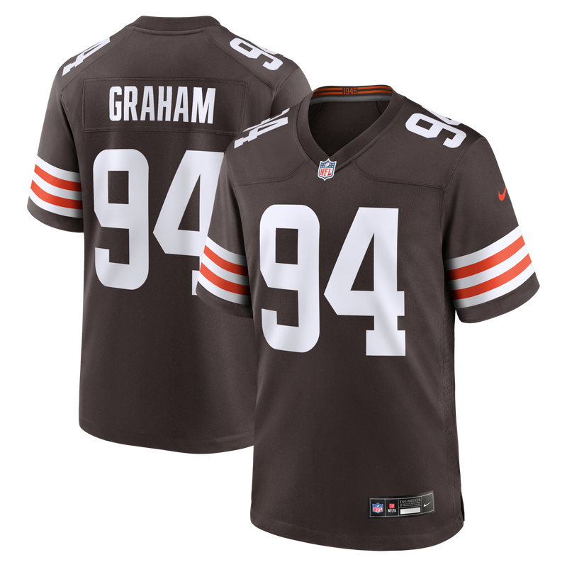 Mason Graham Cleveland Browns Football Jersey, Brown Game Sportswear Jersey Shirt, Lightweight Breathable Athletic Jersey, Casual Gift for Men